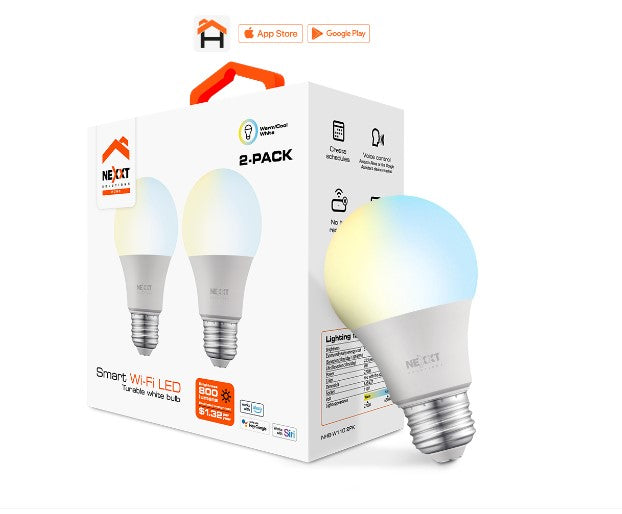 Bombilla LED inteligente Wi-Fi 110V / A19 / 2PK - Bombilla LED inteligente Wi-Fi 110V / A19 / 2PK -